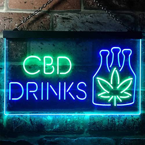 CBD Drinks Duel LED Neon Light Sign